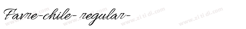 Favre-chile- regular字体转换